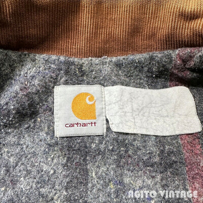 Carhartt 90s Brown Duck Blanket Lined Trucker Size XXL