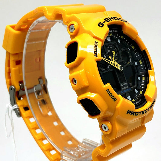 Casio G-SHOCK GA-100A-9A Big Case Ana-Digi Watch Yellow