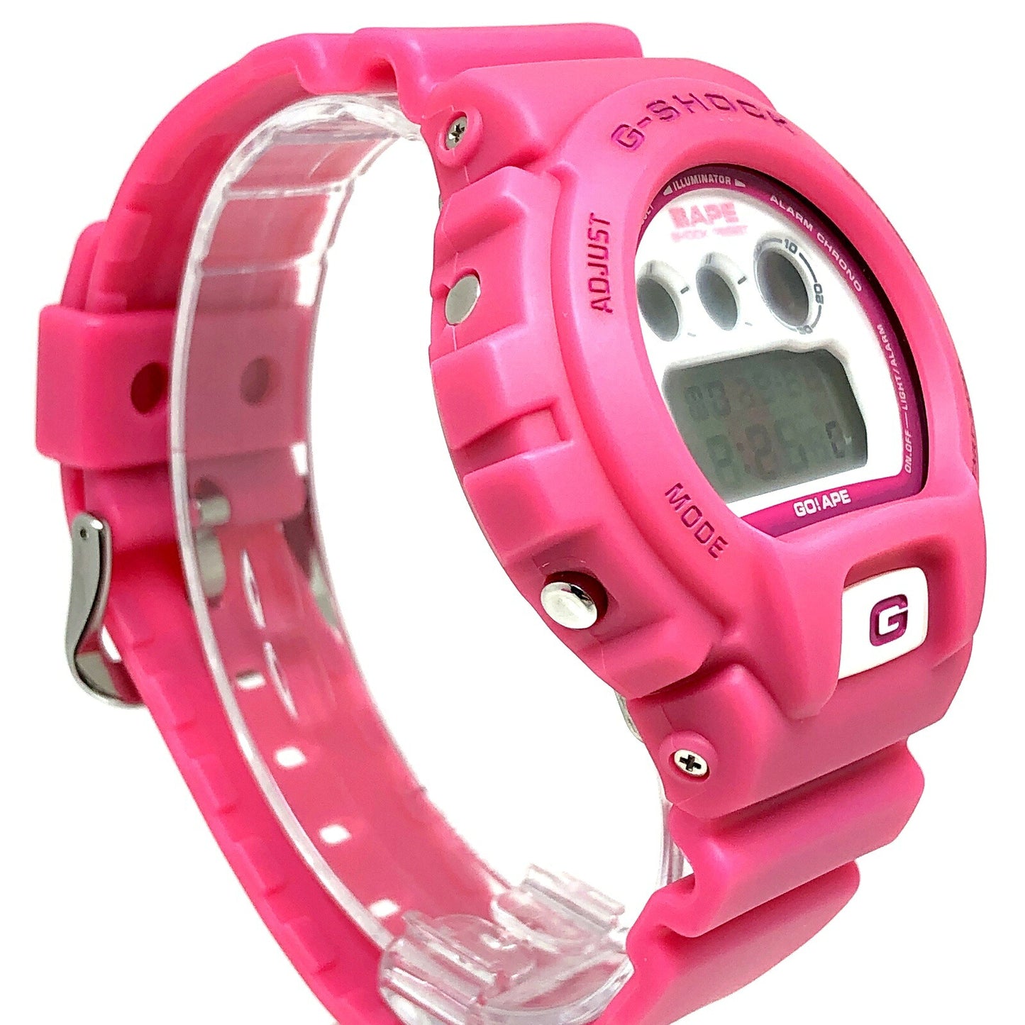 G-SHOCK BAPE APE HEAD EL Collab Watch Pink Size ONE SIZE