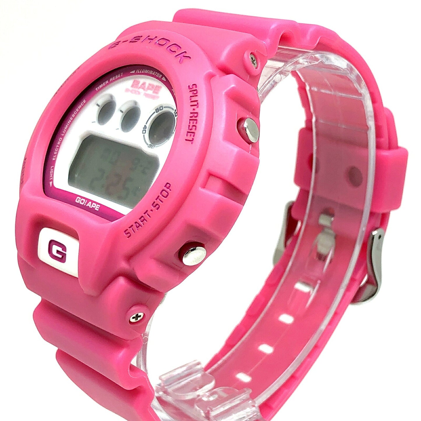 G-SHOCK BAPE APE HEAD EL Collab Watch Pink Size ONE SIZE