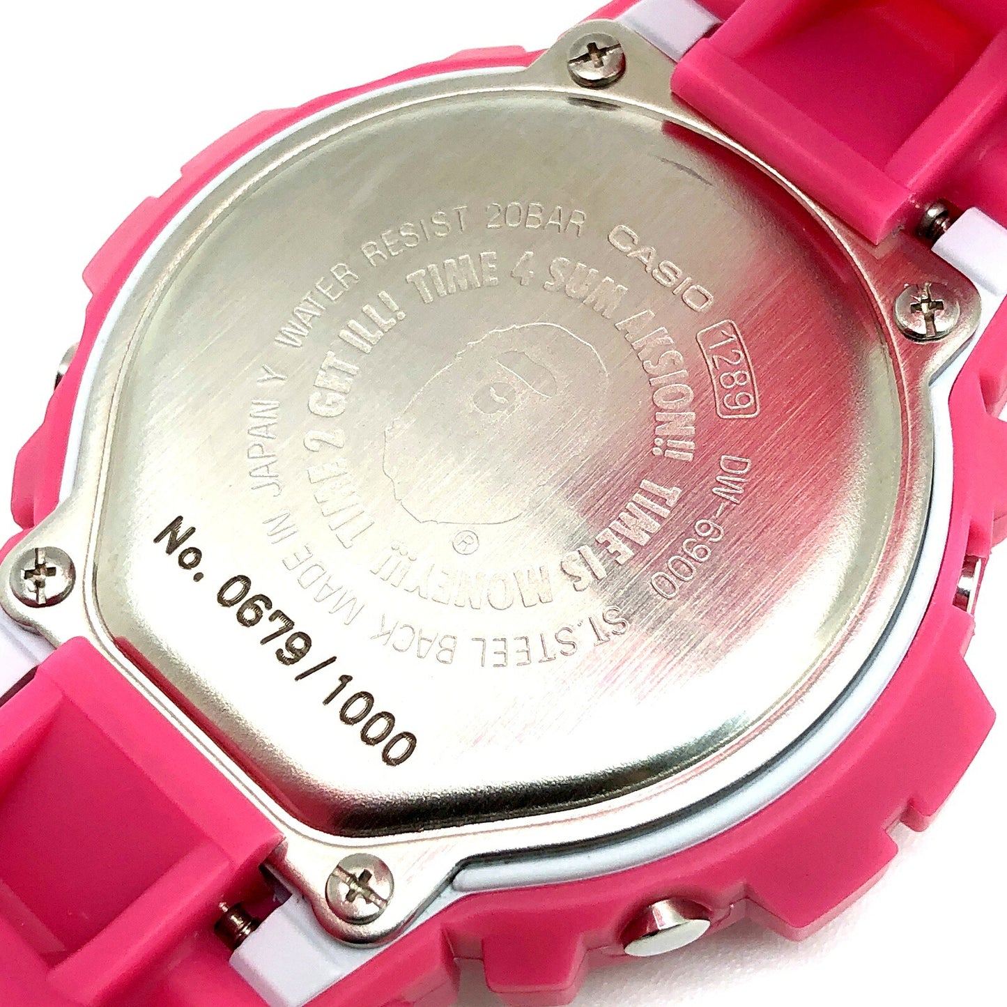 G-SHOCK BAPE APE HEAD EL Collab Watch Pink Size ONE SIZE