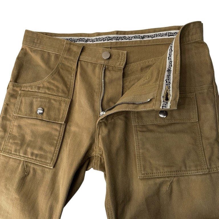 NUMBER NINE 08AW Bush Denim Jeans Beige Size 2