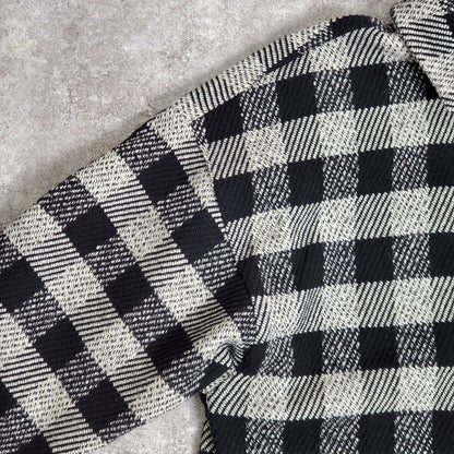 Palm Angels 21AW Black Wool Check Shirt Jacket Size 50