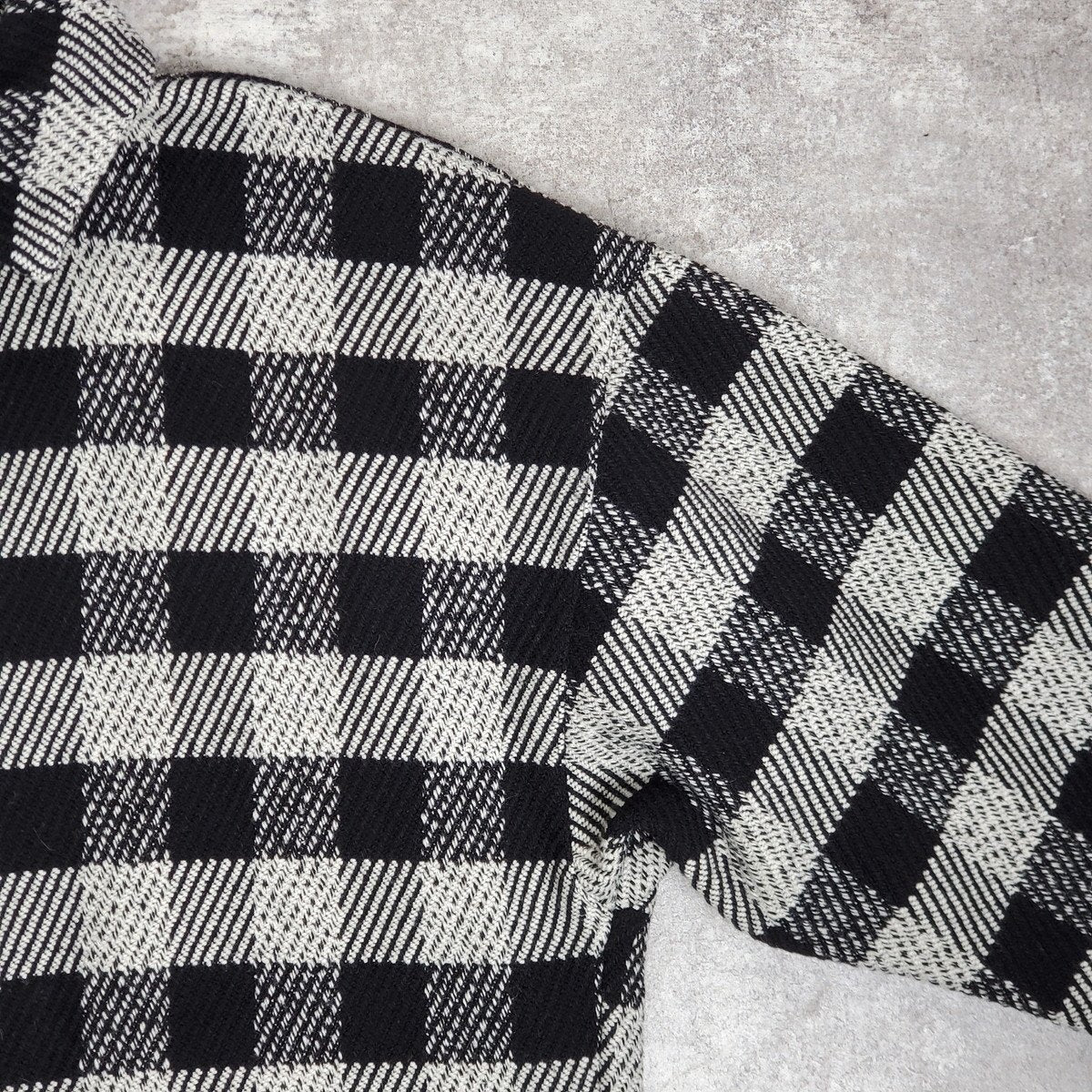 Palm Angels 21AW Black Wool Check Shirt Jacket Size 50