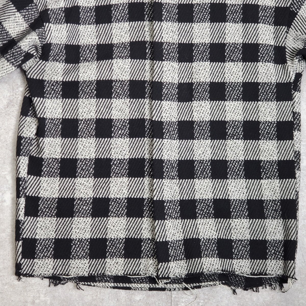 Palm Angels 21AW Black Wool Check Shirt Jacket Size 50