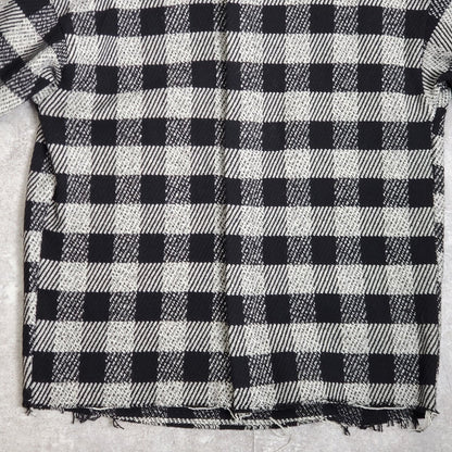 Palm Angels 21AW Black Wool Check Shirt Jacket Size 50