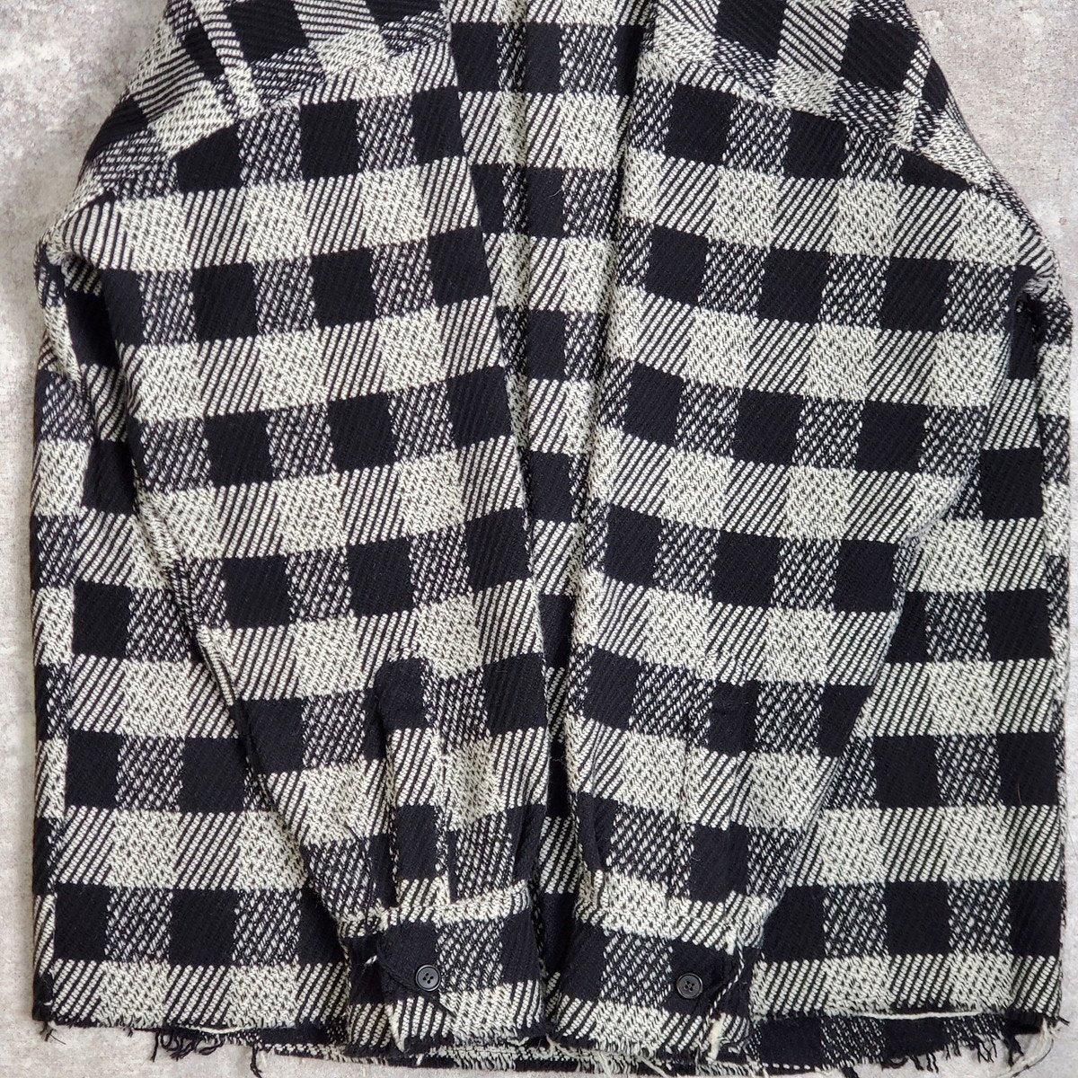 Palm Angels 21AW Black Wool Check Shirt Jacket Size 50