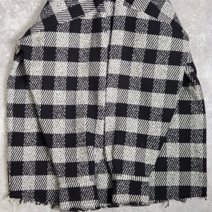 Palm Angels 21AW Black Wool Check Shirt Jacket Size 50