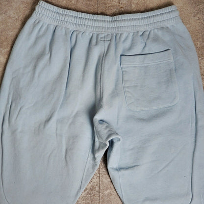Saint Michael 22SS Logo Cotton Sweat Pants Light Blue Size L
