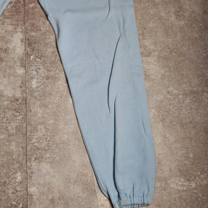 Saint Michael 22SS Logo Cotton Sweat Pants Light Blue Size L