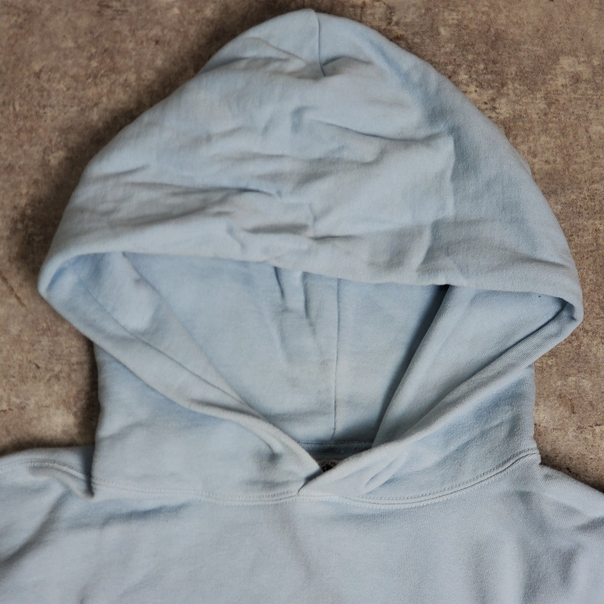 SAINT MICHAEL 22SS Logo Cotton Hoodie Light Blue Size XL