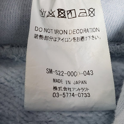 SAINT MICHAEL 22SS Logo Cotton Hoodie Light Blue Size XL