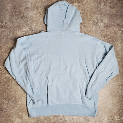 SAINT MICHAEL 22SS Logo Cotton Hoodie Light Blue Size XL