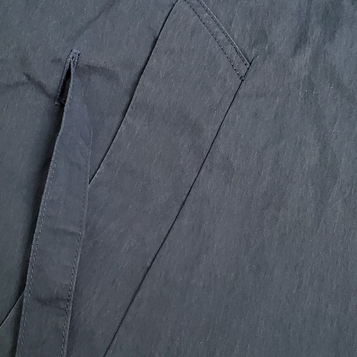 STILL BY HAND Navy Cotton Nylon Trench Half Coat Size 46