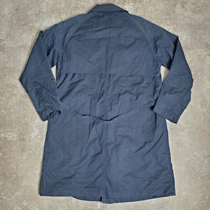 STILL BY HAND Navy Cotton Nylon Trench Half Coat Size 46