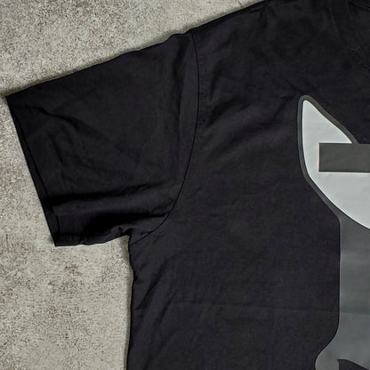 Burberry Rabbit Rubber Print T-Shirt Black Cotton Size L