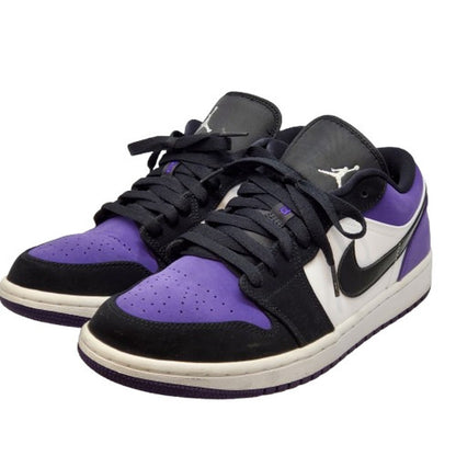 Nike Air Jordan 1 Low Court Purple Sneakers Size 27cm