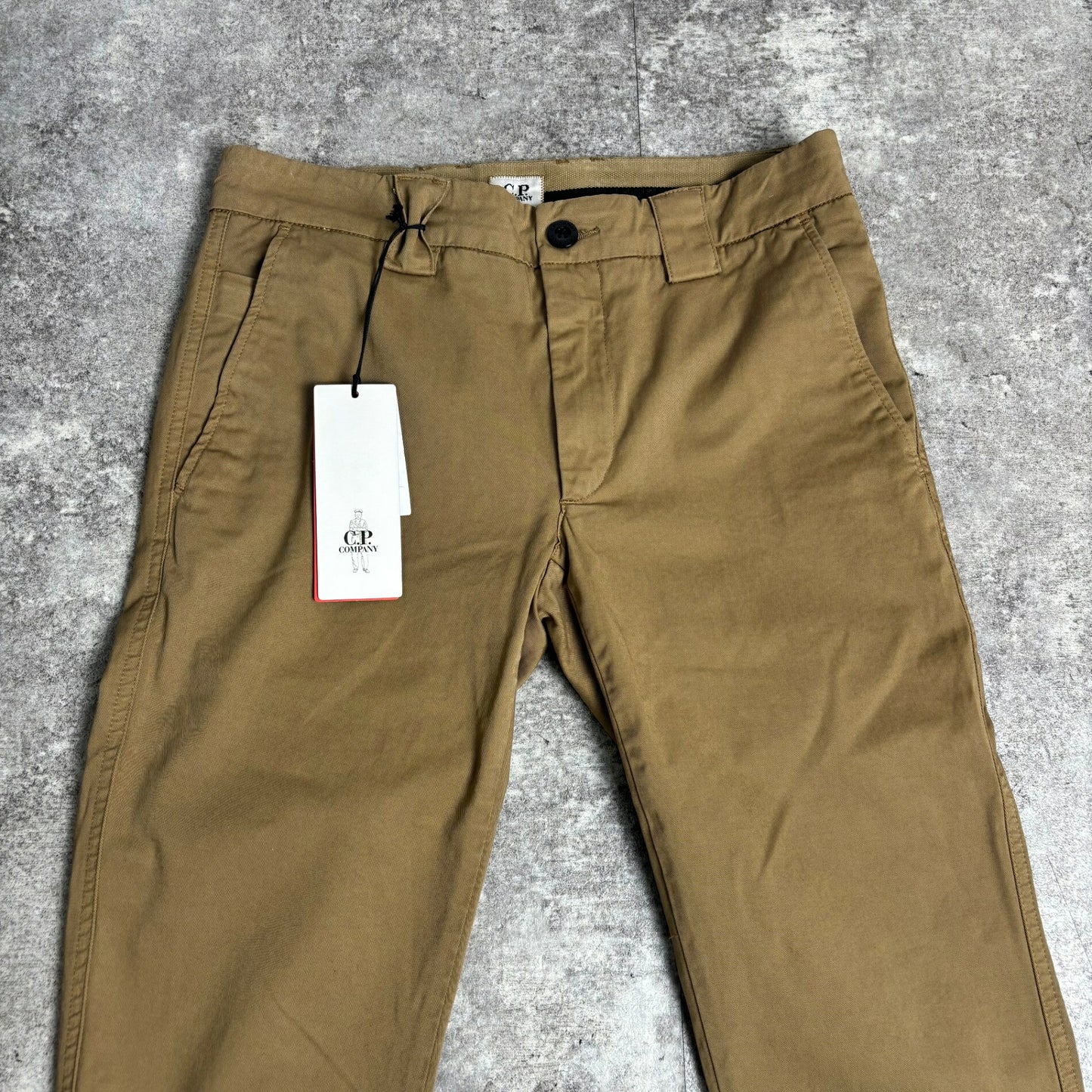 C.P. Company Beige Brown Cotton Slim Straight Pants Size 44