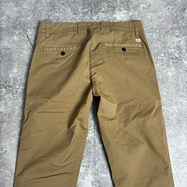 C.P. Company Beige Brown Cotton Slim Straight Pants Size 44