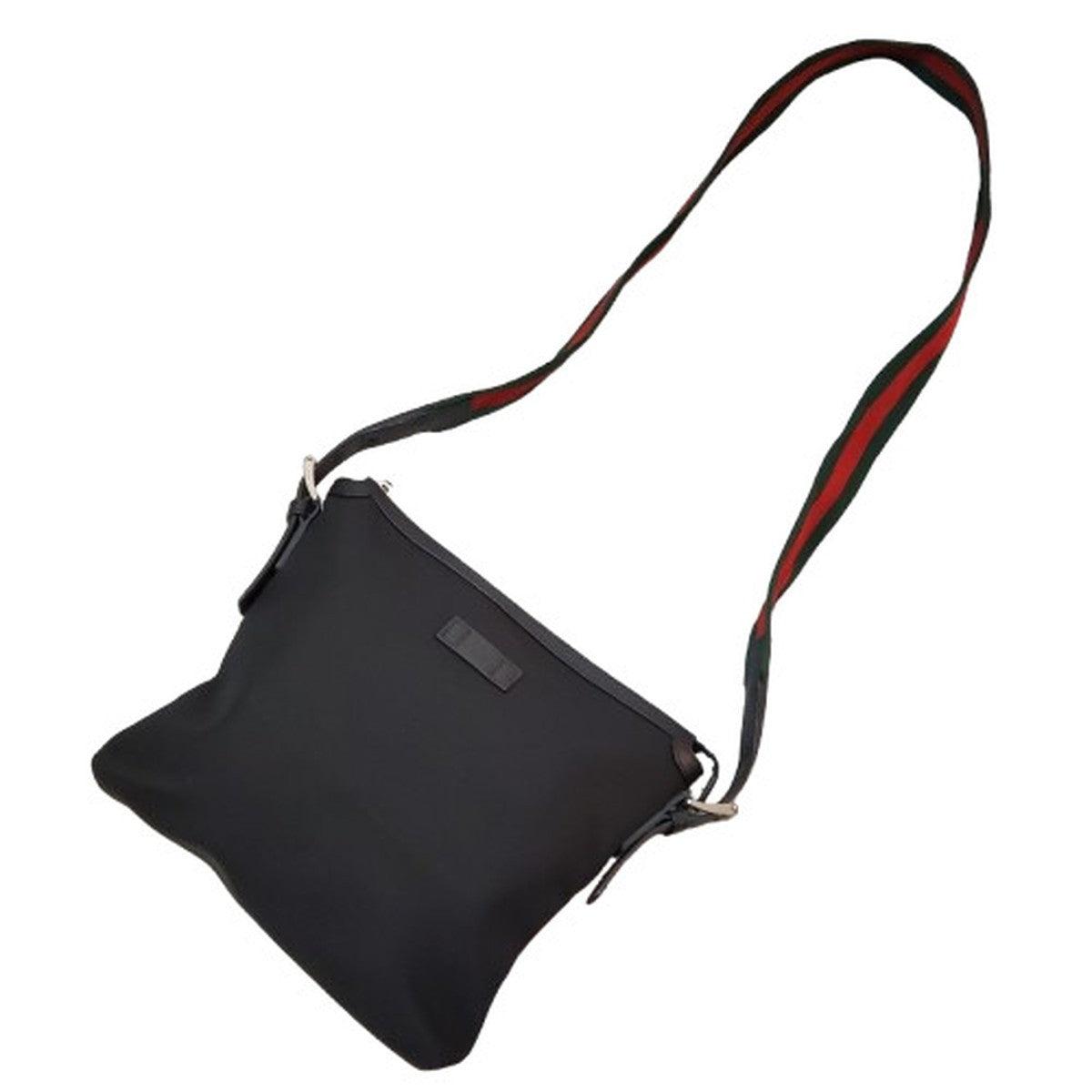 Gucci Black Sherry Line Canvas Leather