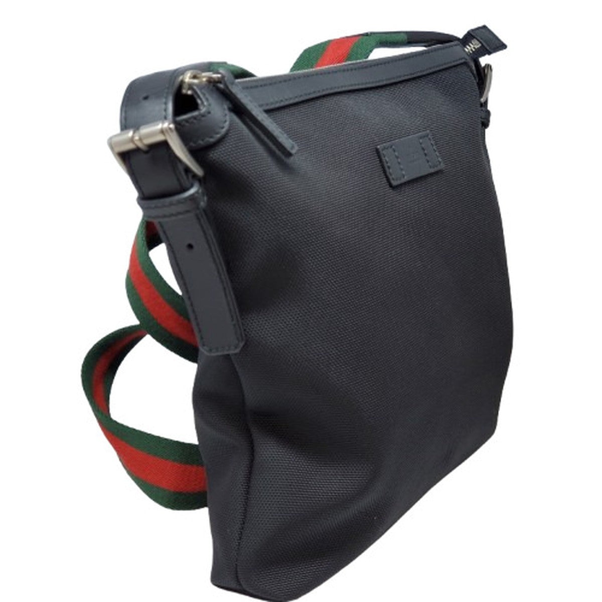 Gucci Black Sherry Line Canvas Leather
