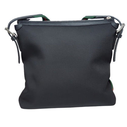 Gucci Black Sherry Line Canvas Leather