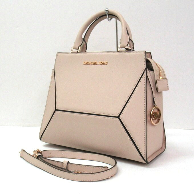 MICHAEL KORS Prism Large Saffiano Satchel Pink Bag Size ONE SIZE
