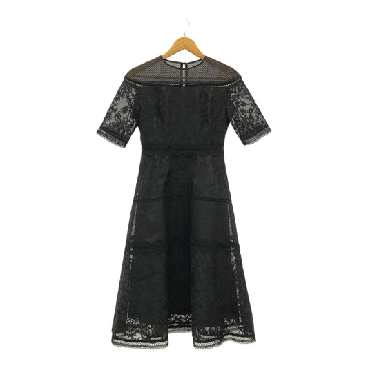 CELFORD Ornament Embroidered Dress Black