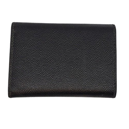 Saint Laurent Paris Black Caviar Leather