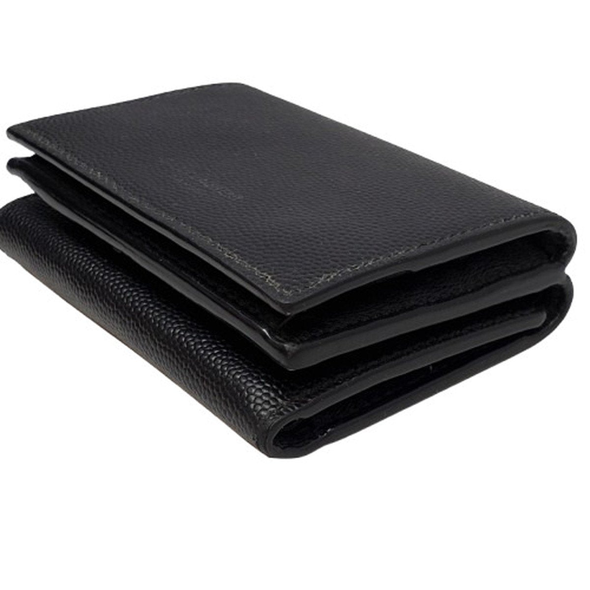 Saint Laurent Paris Black Caviar Leather