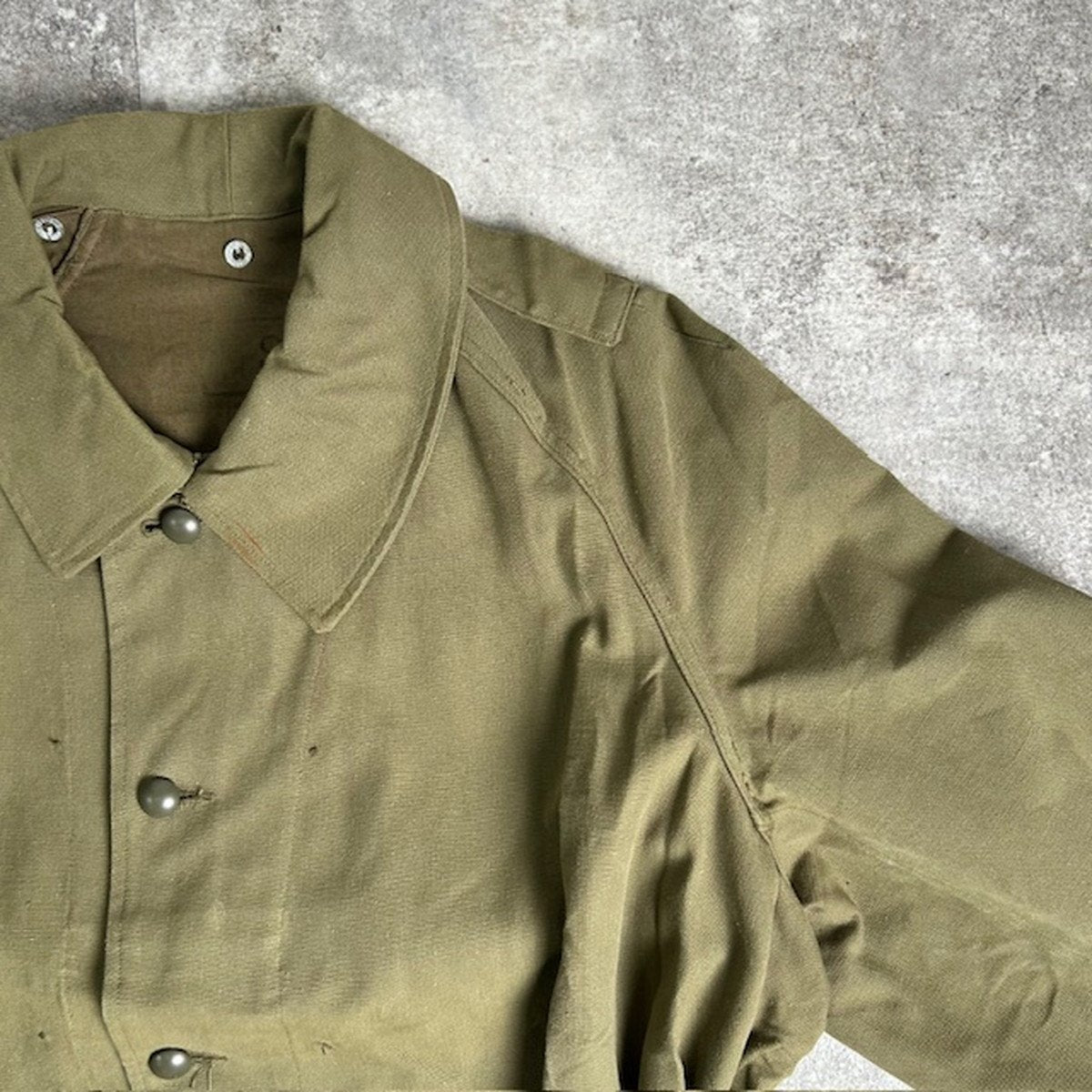 MILITARY 1950s French M35 Motorcycle Coat Green Size XXL