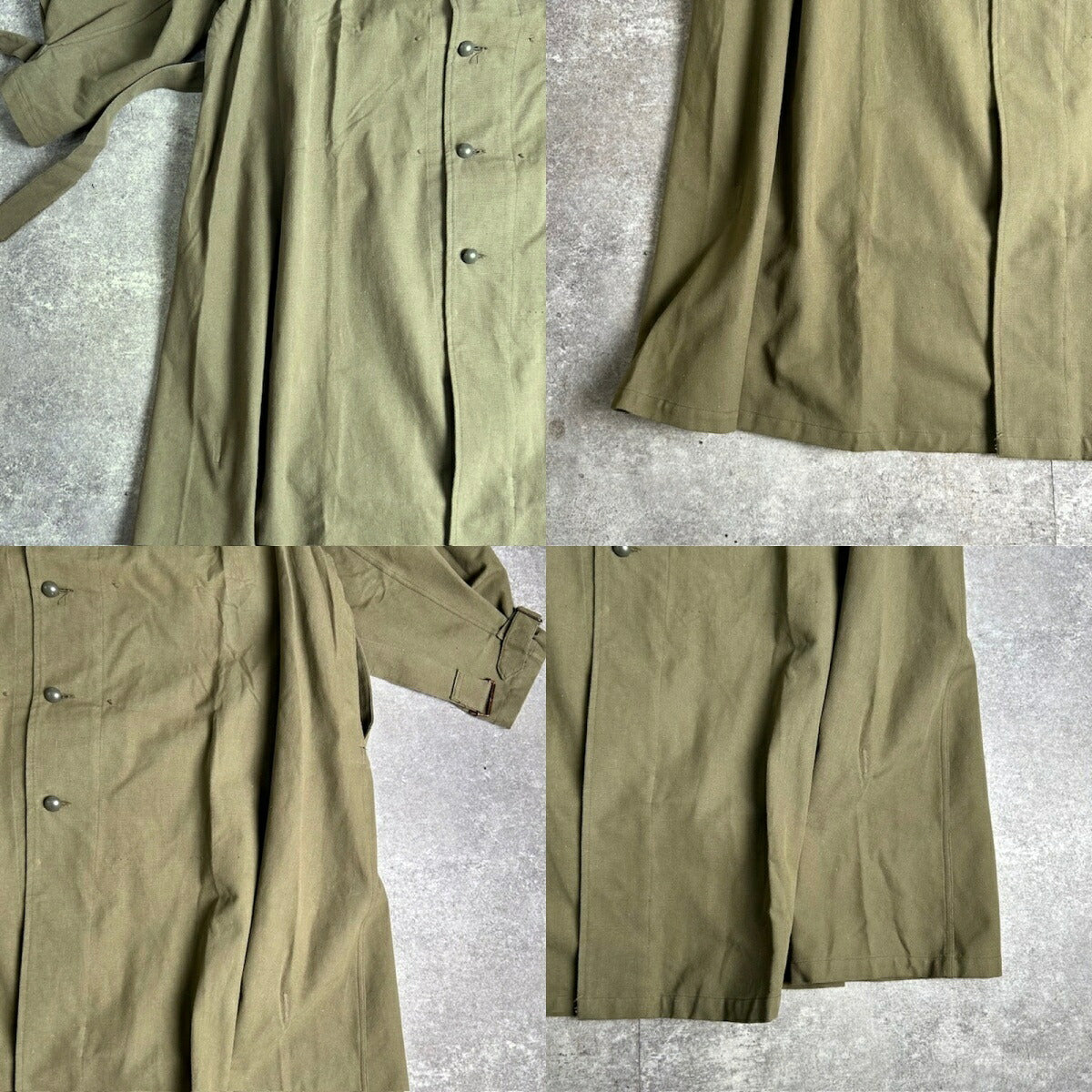 MILITARY 1950s French M35 Motorcycle Coat Green Size XXL
