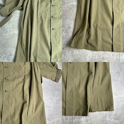 MILITARY 1950s French M35 Motorcycle Coat Green Size XXL