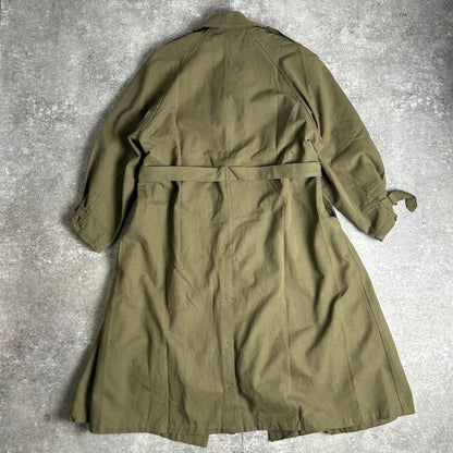 MILITARY 1950s French M35 Motorcycle Coat Green Size XXL