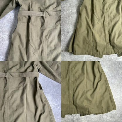 MILITARY 1950s French M35 Motorcycle Coat Green Size XXL