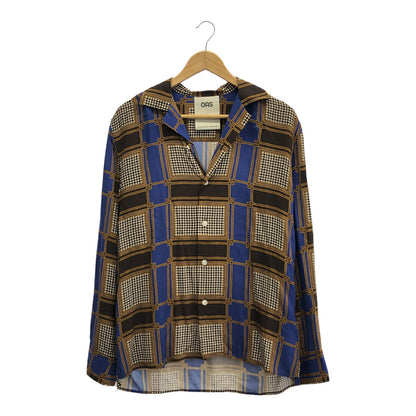 OAS 24AW Monaco Viscose Long Sleeve Shirt Multi Size S