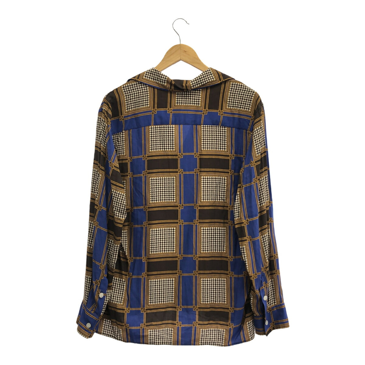 OAS 24AW Monaco Viscose Long Sleeve Shirt Multi Size S