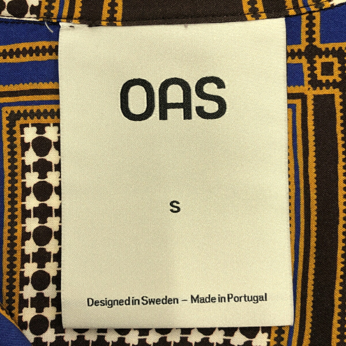 OAS 24AW Monaco Viscose Long Sleeve Shirt Multi Size S