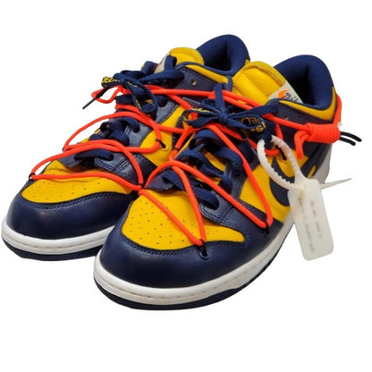 LTHR OW Michigan Off-White Dunk Low Sneakers Multi Size 27