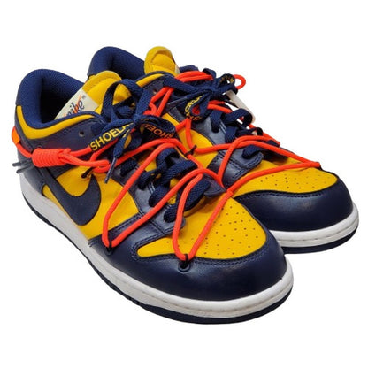 LTHR OW Michigan Off-White Dunk Low Sneakers Multi Size 27