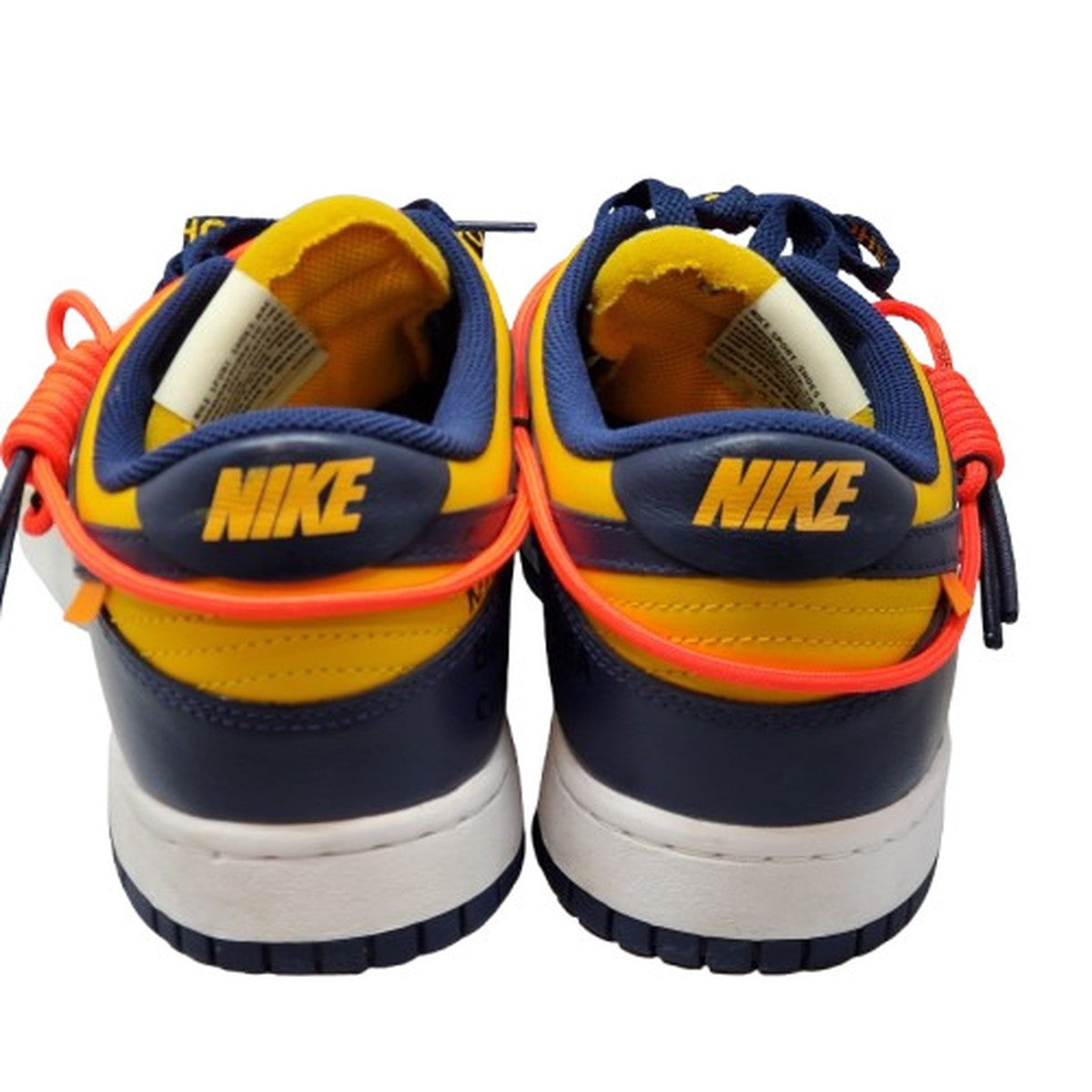 LTHR OW Michigan Off-White Dunk Low Sneakers Multi Size 27