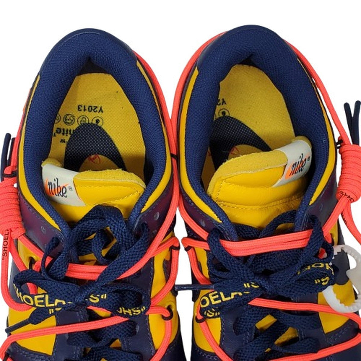 LTHR OW Michigan Off-White Dunk Low Sneakers Multi Size 27