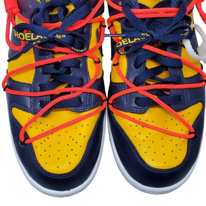 LTHR OW Michigan Off-White Dunk Low Sneakers Multi Size 27