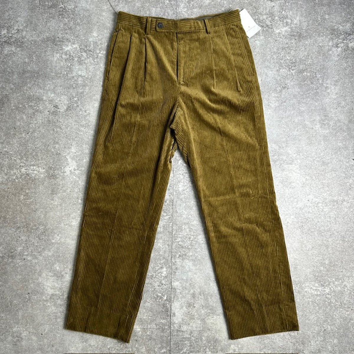 UNITED ARROWS 23AW Corduroy Tack Trousers Olive Size M