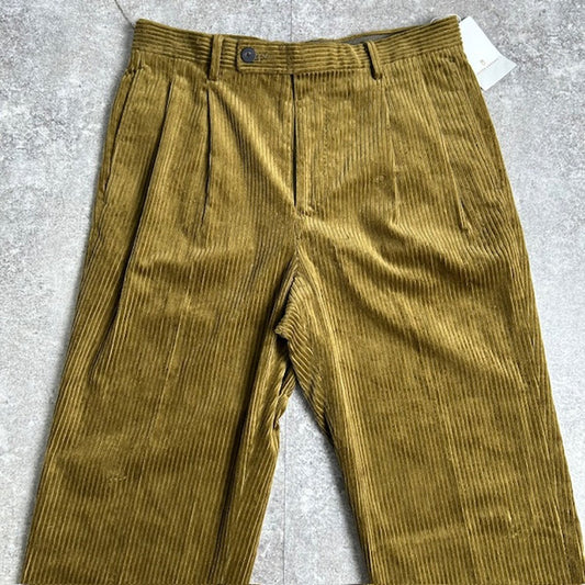UNITED ARROWS 23AW Corduroy Tack Trousers Olive Size M