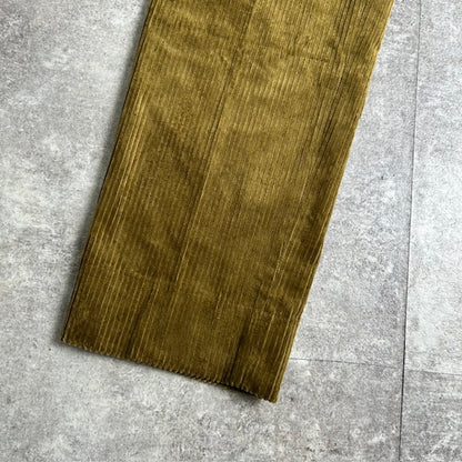 UNITED ARROWS 23AW Corduroy Tack Trousers Olive Size M