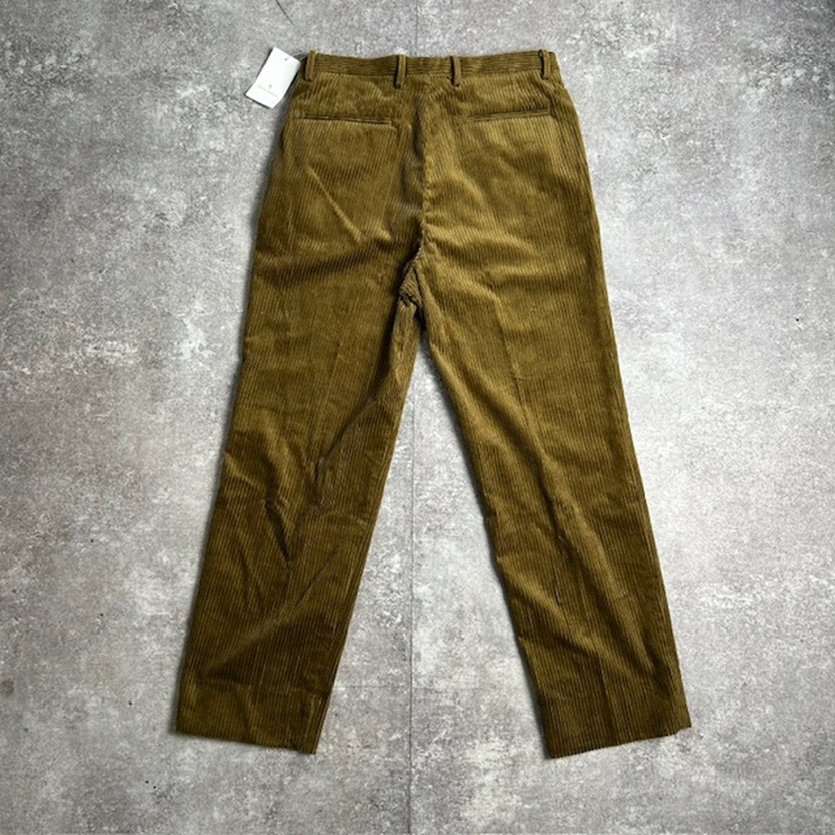 UNITED ARROWS 23AW Corduroy Tack Trousers Olive Size M