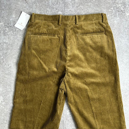 UNITED ARROWS 23AW Corduroy Tack Trousers Olive Size M
