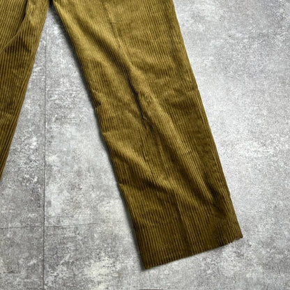 UNITED ARROWS 23AW Corduroy Tack Trousers Olive Size M