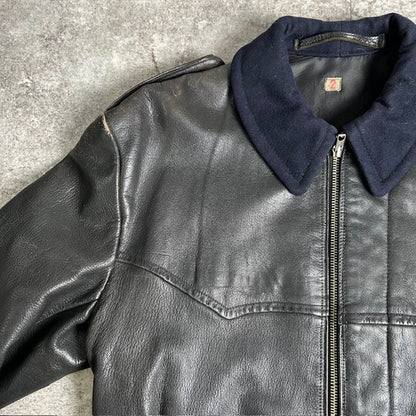 JOEL JONSSON MALUNGSFORS 40s 50s Swedish Leather Coat Size 2